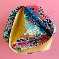 Japanese Brocade - Cubic Ornament