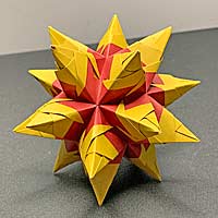 Rose Unit Icosahedron - Star Kusudama