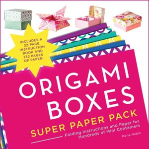 [Origami Boxes Super Paper Pack (Kit) by Maria Noble]