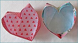 Non-Modular Heart-Shaped Origami Bowls
