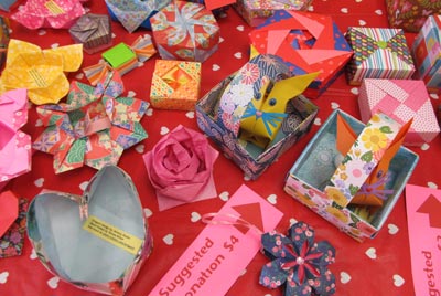 [Origami Boxes for Sale as a Fundraiser]